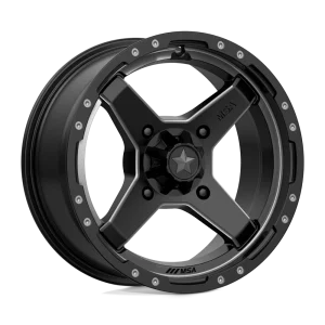MSA Offroad Wheels – M39 CROSS – Black – 15″x7″ 10mm – All weather Wheels – M39-05737